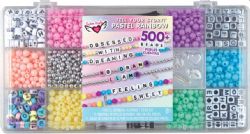 FASHION ANGELS - ENSEMBLE PERLES ALPHABET - ARC-EN-CIEL PASTEL